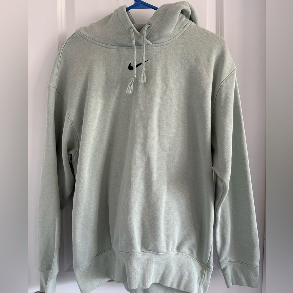 Nike Collection Fleece oversized hoodie in dusty green